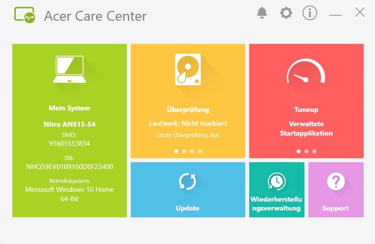 acer care centre download for windows 10